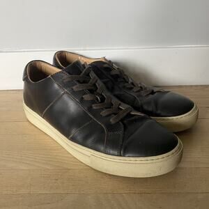 Greats Brooklyn Brand Brown Leather Lace Up Shoes Italy Made Men’s Size 9.5